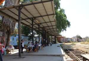 Oaxaca Station platform.