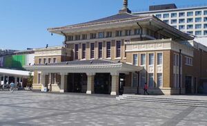 Nara station entrance.