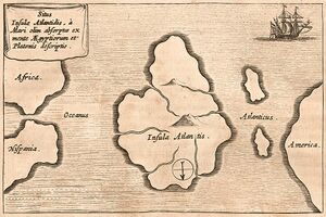 Map of Atlantis .