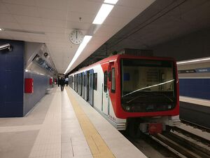 Catania Metro platform.