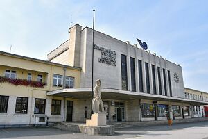 Banská Bystrica Station entrance.