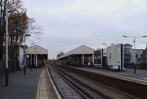 Kingston station platform.