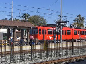 San Diego station platform.