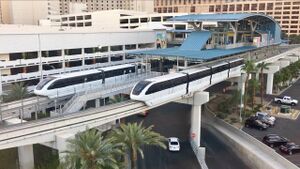 Las Vegas monorail station.
